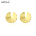SP-LAM Large Earring Accessory Simple Chunky French Designed Jewelry Stainless Steel Boho Ear Ring for Woman