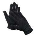 Custom Logo Polishing Cleaning Black Watch Jewelry Gloves Premium Microfiber 500 Pair MOQ Wholesale Customizable OEM Friendly