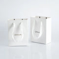 15x6x20cm Small White Luxury Gift Paper Shopping Bag for Jewelry Custom Printed with Ribbon Handle Multiple Sizes Available