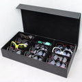 High-grade Eyewear Storage Box 12 Boxes PU Leather Sunglasses Display Box