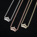 New Exquisite Crown Pendant Full of Zircon Hip Hop Feminine Style Trendy Necklace Jewelry