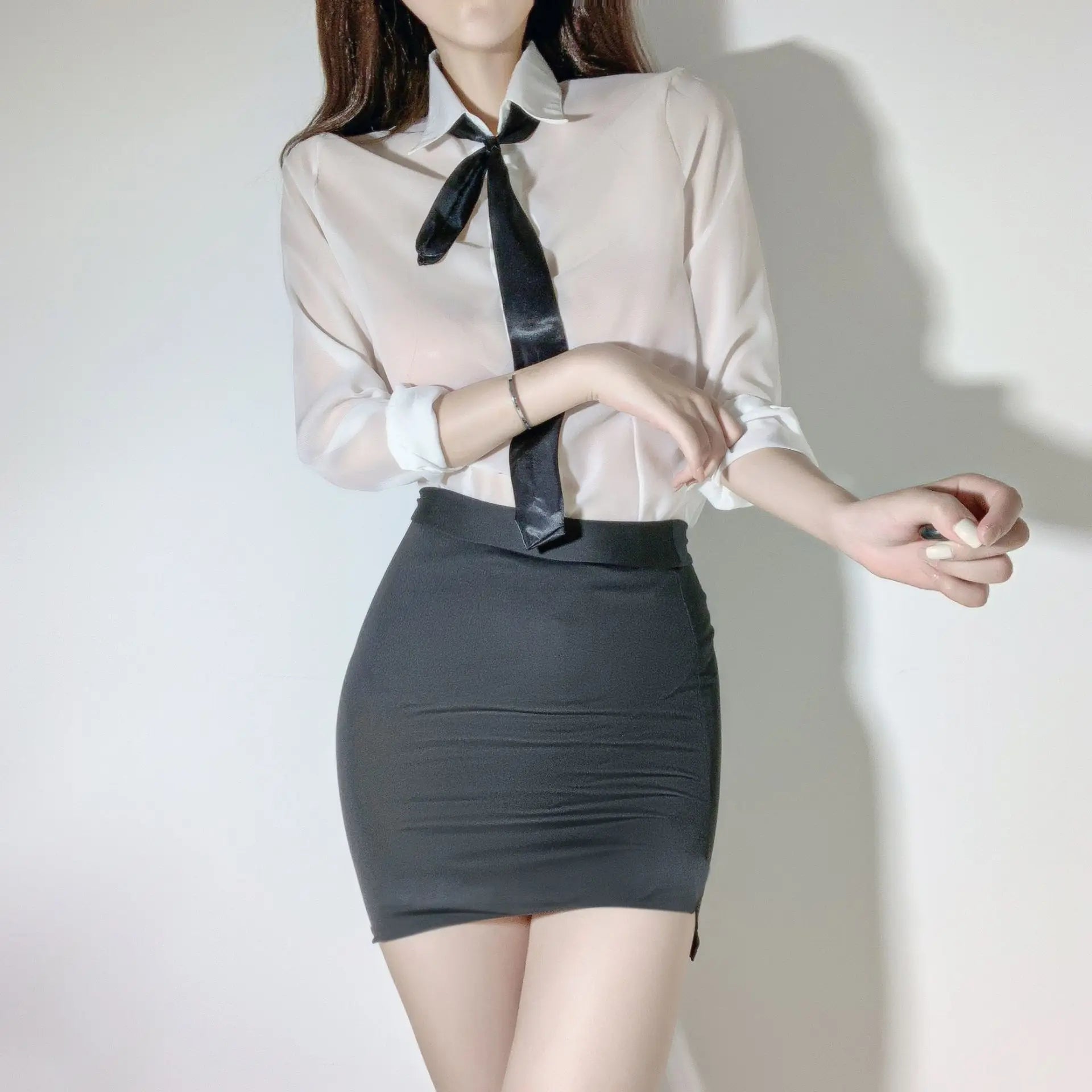 Sexy Japanese Style Student Secretary Uniform