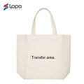 Factory Best Selling Sublimation Blanks Textile Large Capacity Linen Reusable Trolley Shopping Bag
