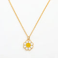 Joolim Jewelry 18K Gold Plated Sunflower Pendant Necklace Trendy Necklace