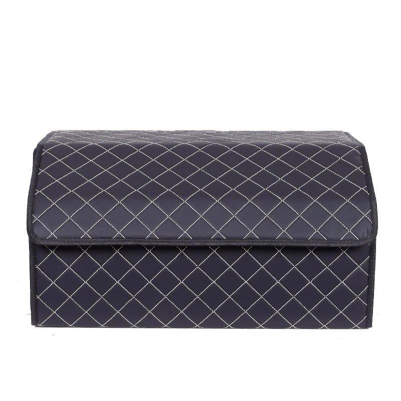KUYUE CLASSIC Collapsible Leather Cargo Storage Box Car Trunk Back Seat Organizer Folding Rectangle Customizable 500pcs Foldable