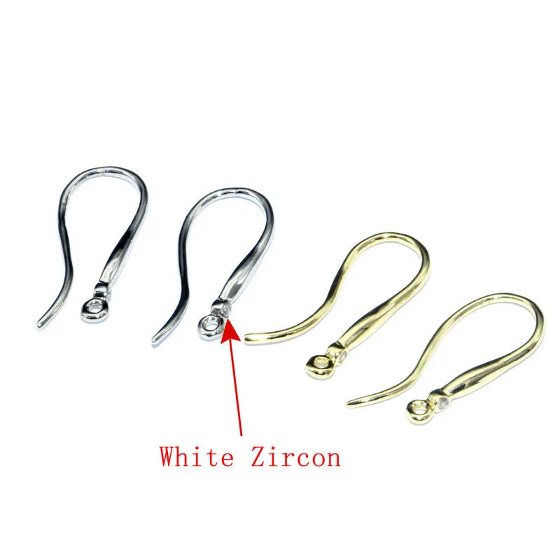 New Arrival DIY Manufacture Accessories CZ Setting Hook Earrings Findings