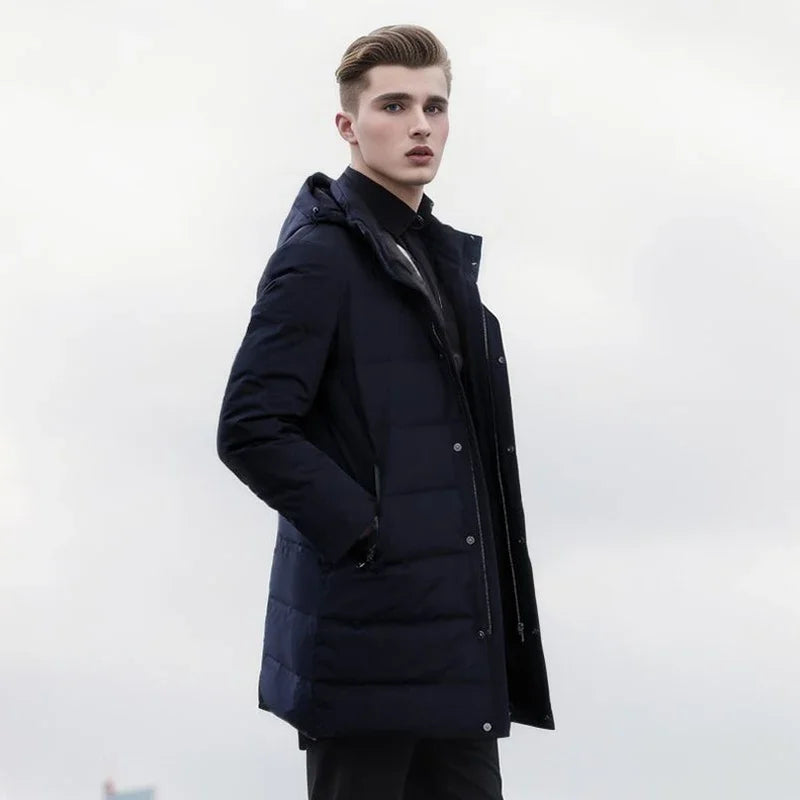 Wholesale Down Jacket Men Plus Size Winter Jacket Wind Breaker Waterproof Outdoor High Collar Autumn Winter Men's Down Coats