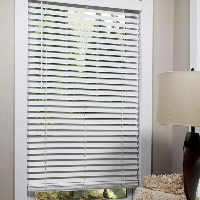 Wholesale Price Cordless Blackout and Waterproof Faux Wooden Blinds for Window