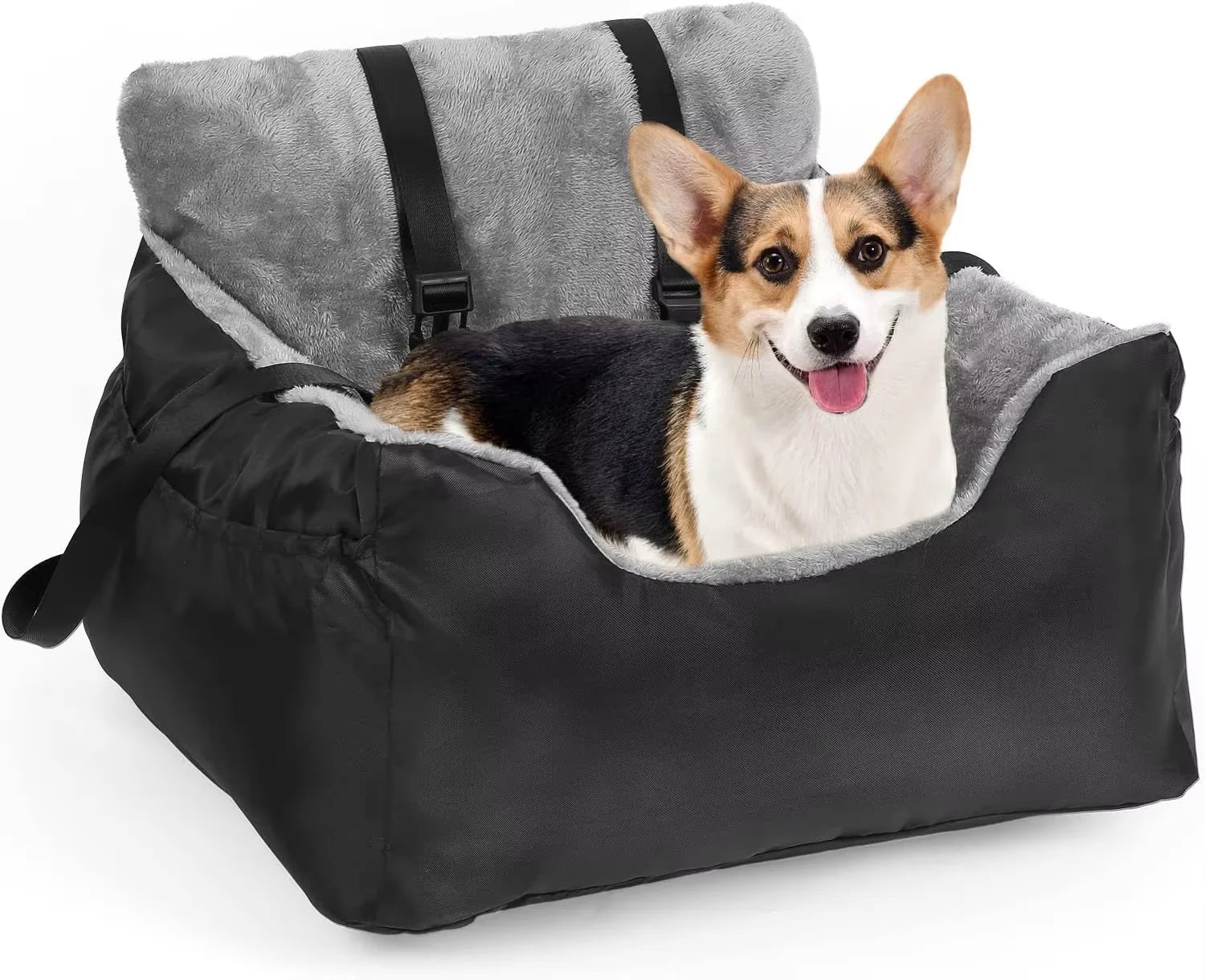 Dog Car Seat for Small Dog Puppy Pet Booster Seats Fully Detachable and Washable Dog Bed Clip-On Safety Leash