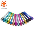 Customized 12 Colorful Titanium Brake Caliper Pad Pin Screw Bolt Grade 5 Ti6Al4V for NISSIN 4R/4RR Motorcycle Metric Inch