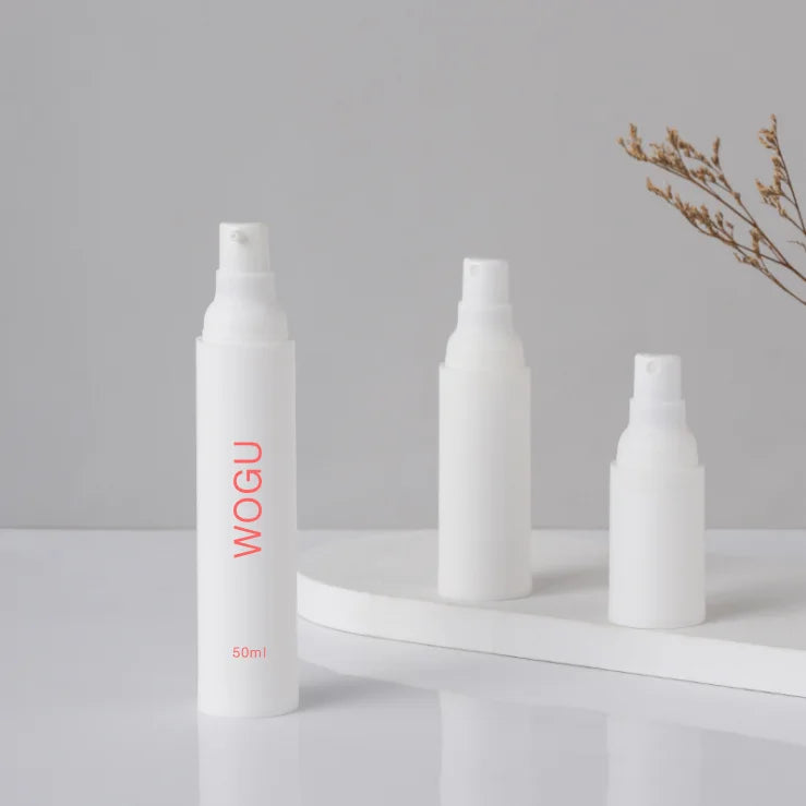 Fancy White Foundation Oils Bottles 15ml 30ml 50ml Cosmetic Shampoo Packaging Lotion Serum Pump Airless Bottle