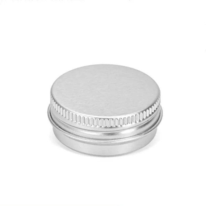 Silver Aluminum Cosmetic Container 15 Grams Eco-Friendly Empty Jar for Lipstick Skin Care Face Cream