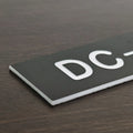 Engraved Nameplates Shrink Identification Electrical Waterproof Warning Cable Label Laminated  Laser Engraved Plastic Nameplates