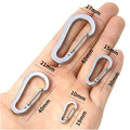 Camping Outdoor Backpack Aluminum Alloy 8cm Karabiner Snap Link Carabiner Hook