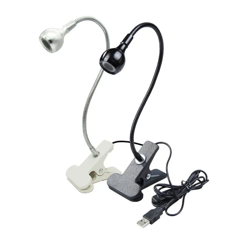Gooseneck LED UV Nail Lamp with Soft Gel Tip 3W Power Mini UV Light Home Use Beauty Equipment Nail Dryer Clamp