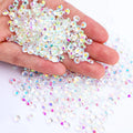 White AB SS4-SS30 Crystal Rhinestones Flatback Glass Stone Strass DIY Nail 4mm Garments Shoes Phone Cases