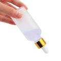 Wholesale  Cosmetic Empty Frosted Glass Dropper Bottles for Essential Oils in Stock