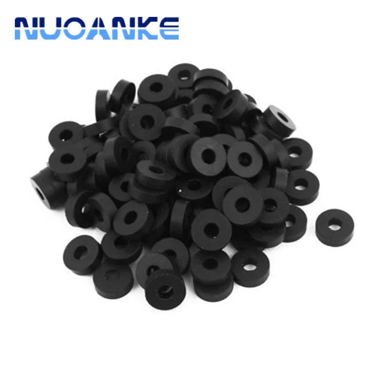 Custom Rubber Washers NBR/FKM/Silicone/EPDM/CR/SBR/NR/HNBR Metric & Imperial Sizes Flat Sealing Gaskets