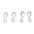 Silver Tone Stainless Steel Spring Clip Snap Hook Lanyard Fastener for Mining Use