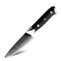 GRANDSHARP 3.5" Japanese Damascus Steel 10CR15MOV Mosaic Rivet G10 Handle Peeling Fruit Knife Damascus Paring Knife