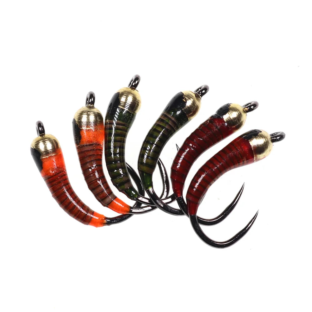 Epoxy Brass Bead Head Perdigon Nymphs Trout Fishing Fly Lure Bait