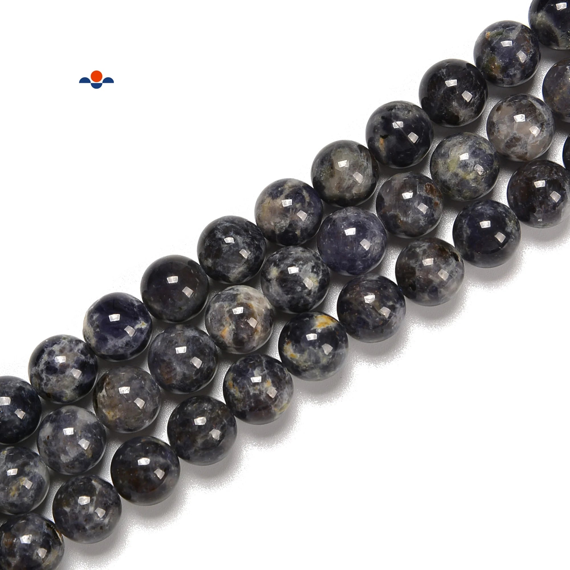Runde Edelstein Perlen 6mm 8mm 10mm Iolite Stone Beads Strands Smooth Round Gemstone Beads for Jewelry Making