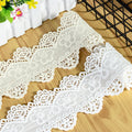 Wholesale China Chemical Border Organic 100% Cotton Embroidered Lace Trim White for Garment