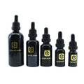 Empty Oil Bottle 5ml 10ml 15ml 20ml 30ml 50ml 100ml Black Glass Hair Oil Dropper Bottle With Bamboo Lid