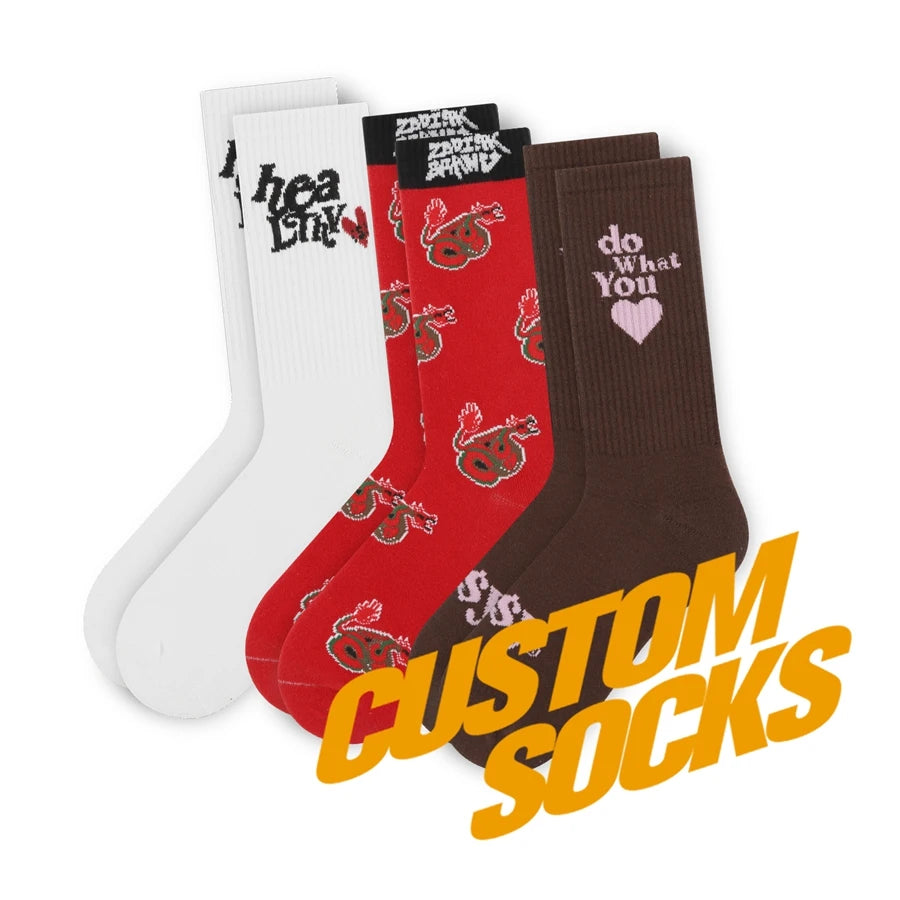 FREE DESIGN & MOCKUP Women Socks Custom Designs Women Socks Woman Custom Cotton Socks