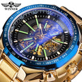 Winner Watch for Men Skeleton Automatic Mens Watches Luxury Waterproof Stainless Steel Mechanical Man Wrist Watch Custom Clock
