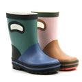 OEM/ODM 2025/2026 Summer Fashion Waterproof Recyclable Shoes Children Anti Slip Gumboots Mid Calf Natural Rubber Rain Boots Kids