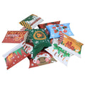2025 Christmas Collection Custom Foldable Pillow Cases Chocolate Cookie Candy Mini Gift Paper Packaging Matt Lamination for