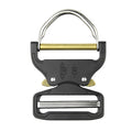 High-strength  Hardware 46mm Pet Collar Buckle Tactical Full Black Ajustable Strap Side Release Buckle for Dog Harness