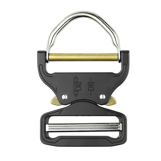 High-strength  Hardware 46mm Pet Collar Buckle Tactical Full Black Ajustable Strap Side Release Buckle for Dog Harness