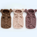 Wholesale Small Pet Clothes Winter Warm Sheep Dog Dress Teddy Bear Dog  Flannel Puppy Clothing for Dogs Coat