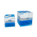 Souvenir Gifts Custom Liquid Floater Paper Weight Acrylic Crystal Plastic Cube Shape Aqua Oil Water Paperweight