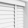 Smart Motorized House Indoor Decorations Cordless PVC Faux Wood Slats Blinds for Window