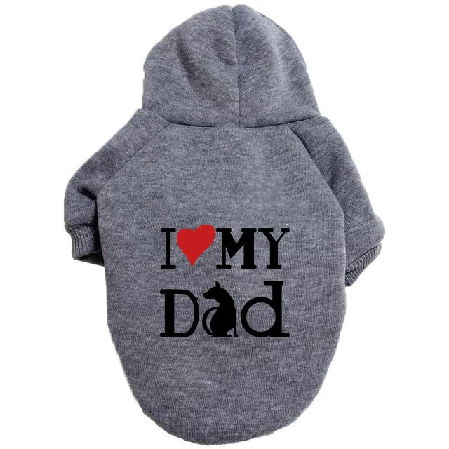 Pet Dog Sweater Hoodie Autumn and Winter Thickened Warm Cotton Pet Dog Clothing