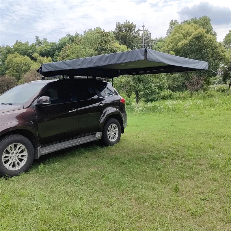 New 4x4 SUV Vehicle Accessory Free Standing Aluminum Outdoor Camping Side Awning Square Shape for Car Camping