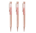 Rose Gold Ballpoint Pens Metal Bling Dynamic Liquid Sand Pen Black Ink Office School Supply Gift for Christmas Wedding Birthday