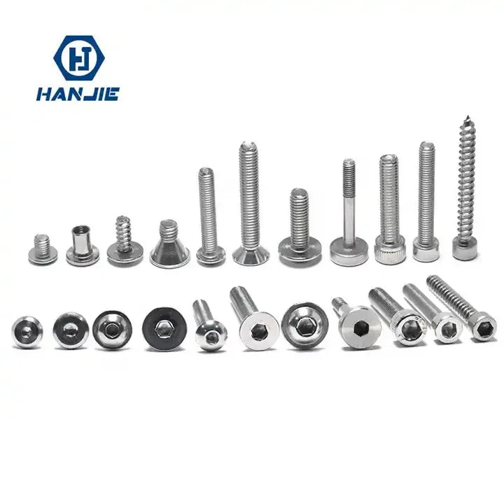 Wholesale SS304 316 Countersunk Flat Button Cheese Torque Head Hex Socket Machine Screw Self Tapping Screw