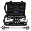 Custom Logo for CrossFit Barbell Weights 15kg Adjustable Gym Cast Iron Chrome Dumbbell Set for Home Use