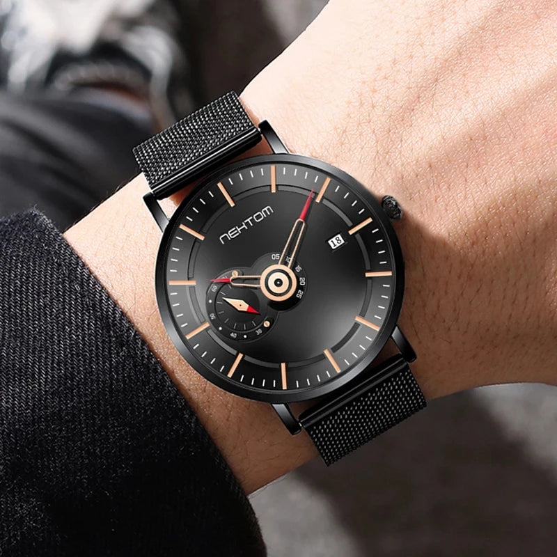 NEKTOM 8232 Men's Watches Top New Luxury New Business Chronograph Sport Waterproof Casual Quartz Watches Masculino Relojes