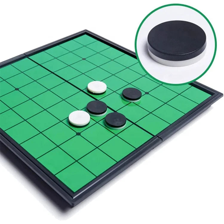 9.84 Inch Reversi Othello Classic Board Game Luxury Travel Chess Set for Children & Adults
