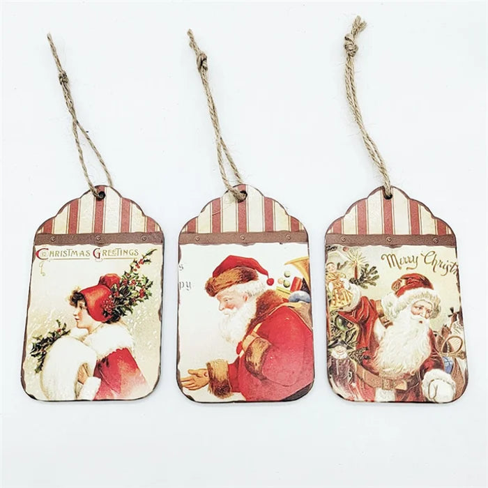 2025 New Eco-Friendly Christmas Tree Decoration Customized Wood Bookmark Pendant with Customizable Design
