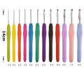 Pengda Crochet Hook Set TPR Soft Crochet Knitting Set for Beginner Aluminum Needle