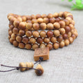 Wholesale 108 Buddhist Beads Wooden Bracelets 8mm Cypress Rosary Multilayer Bracelets