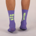 Fashion Custom logo Cycling Socks Professional Men Running Sports Crew Middle Tube Breathable Quick Dry Fitness Knitting Socks