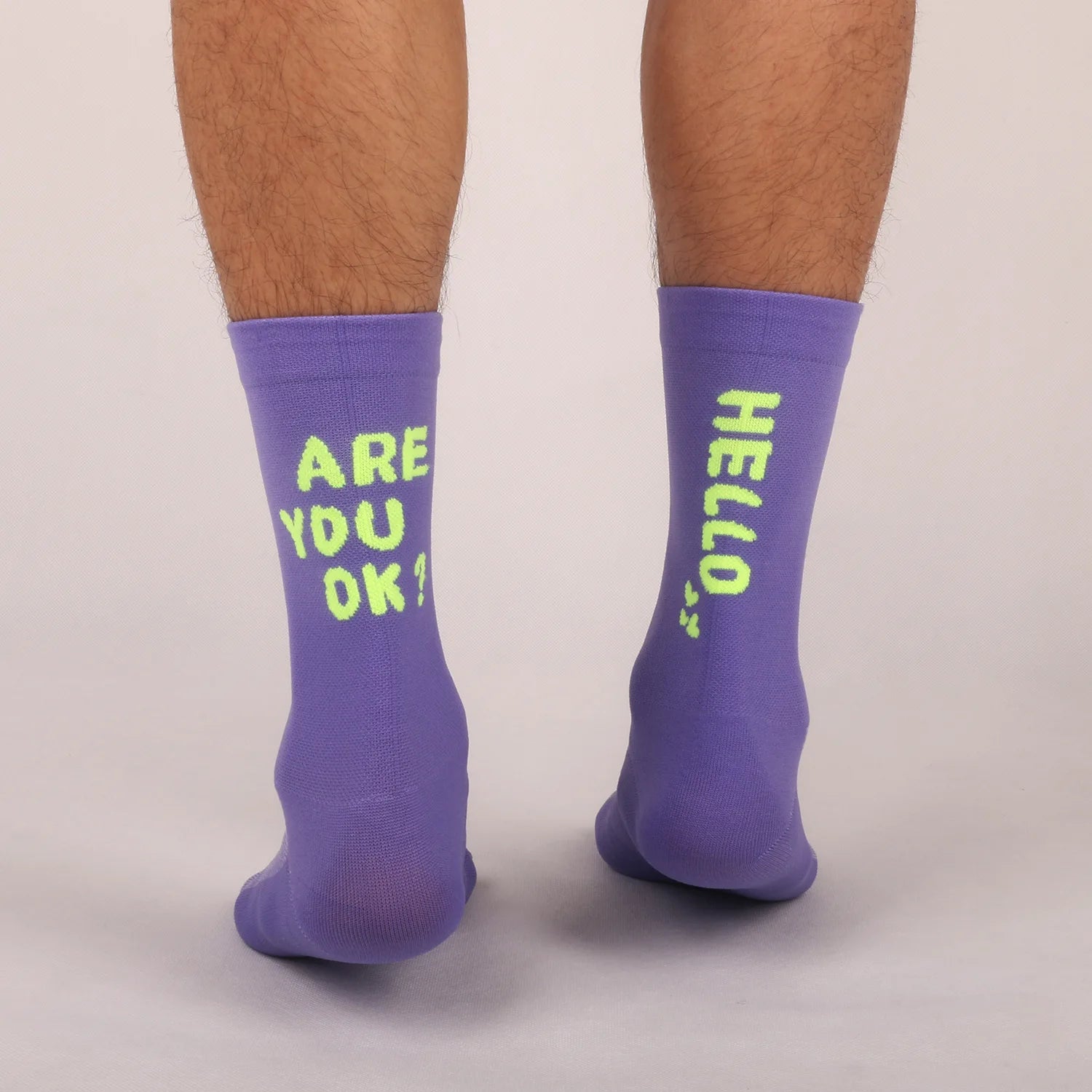 Fashion Custom logo Cycling Socks Professional Men Running Sports Crew Middle Tube Breathable Quick Dry Fitness Knitting Socks