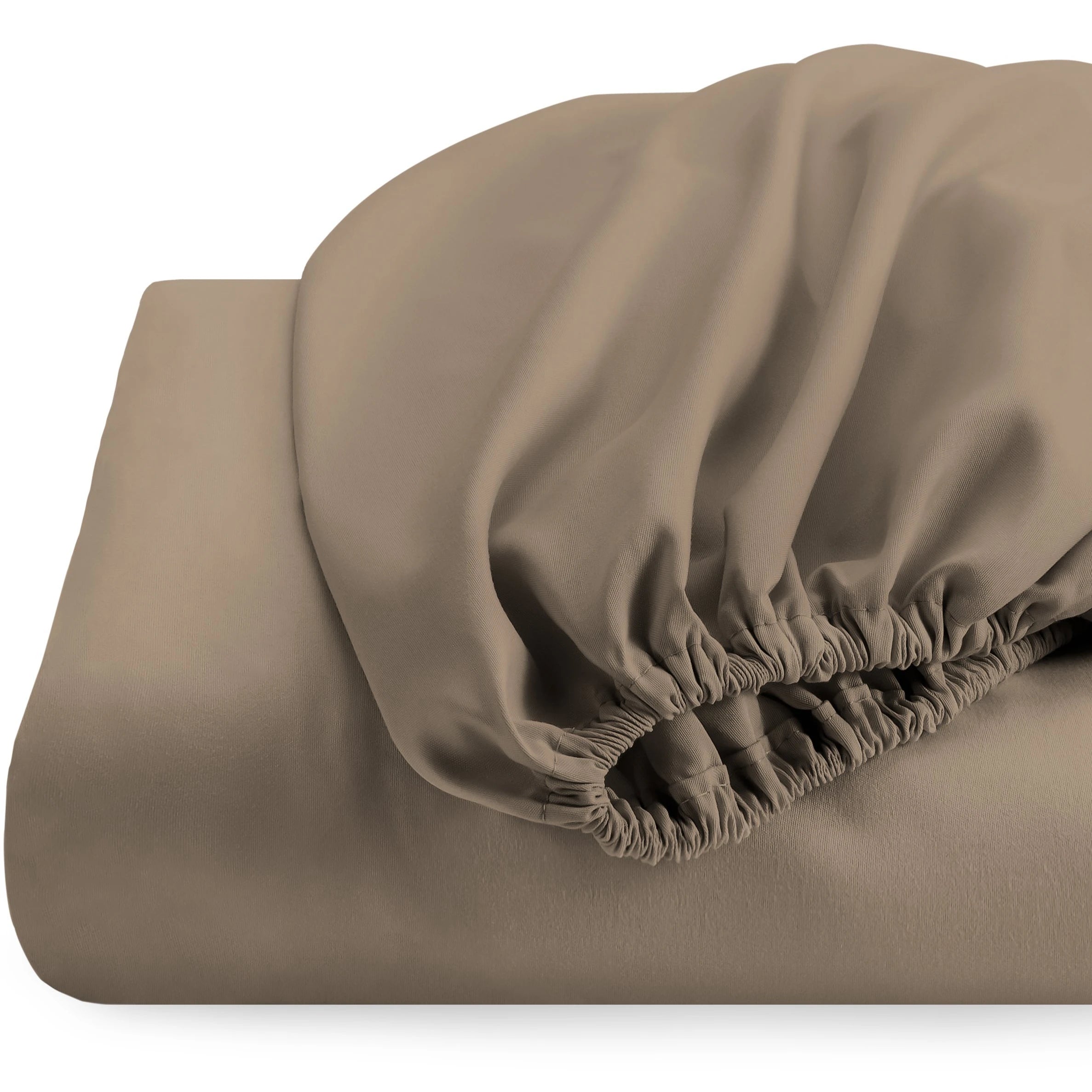OEKO BSCI ISO Certified 100% Polyester Elastic Fitted & Flat Sheet Plain Style 100TC Thread Count Durable for Home Use